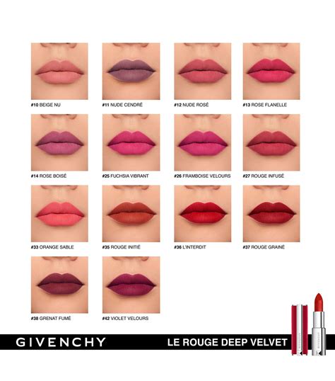 givenchy le rouge lipstick sample|le rouge deep velvet lipstick.